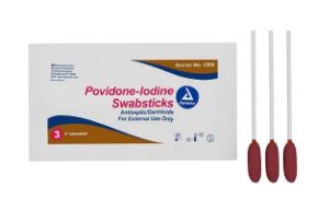 Prep Swabstick PVP Iodine 10% 3's