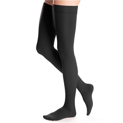 Duomed advantage 20-30 mmHg thigh beaded topband closed toe standard