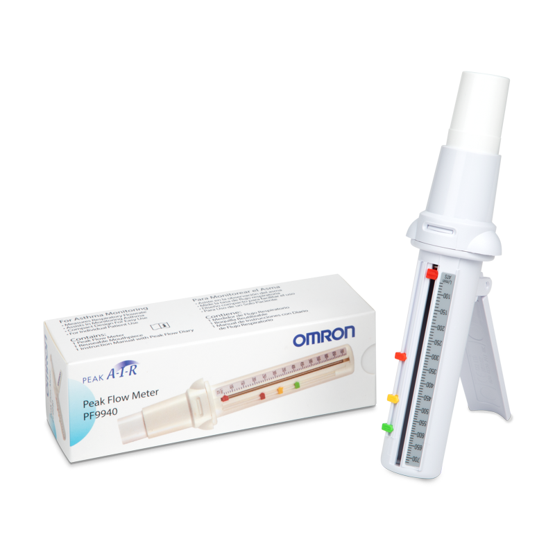 White PeakAir Peak Flow Meter unit with box