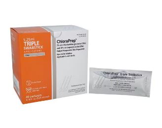 ChloraPrep Prep Swabstick CHG/Alc 3s 5.25mL 3/pack