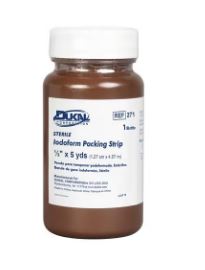 Gauze Iodoform Packing Strip 1/2"x5yd Sterile Not Made With Natural Rubber Latex