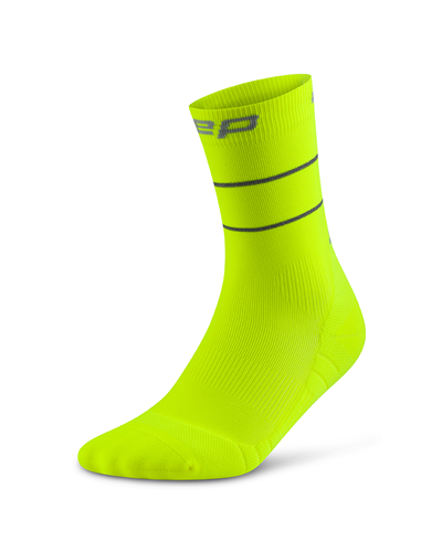 Pro Run Reflective Mid Cut Socks, Unisex