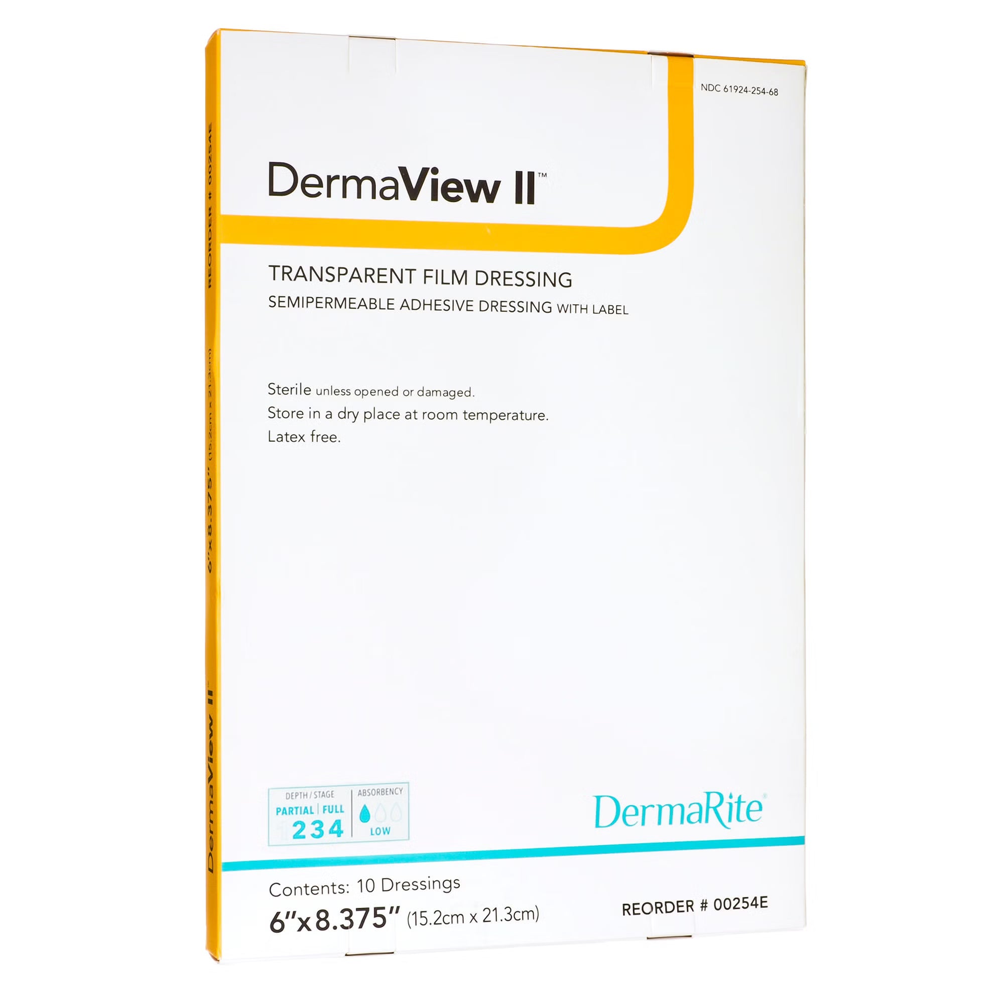 Transparent Film Dressing DermaView II™ 6-1/2 X 8-3/8 Inch Frame Style