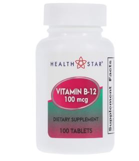 Vitamin B-12 Adult Tablets 100mcg
