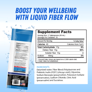 Liquid Fiber Flow® Liquid Fiber Supplement – Individual Packets