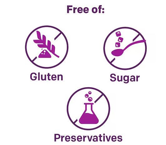 MiraLAX Laxative Powder is free of gluten, sugar and preservatives