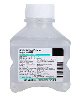 Saline Solution 500mL Bottle