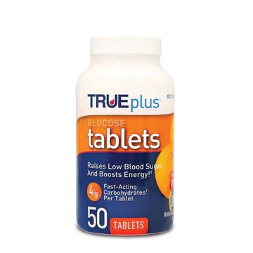 TRUEplus Glucose Tablets Raises Low Blood Sugar And Boosts Energy
