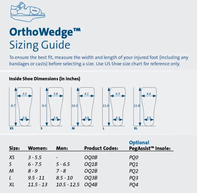Post-Op Shoe Darco® OrthoWedge™ - Black