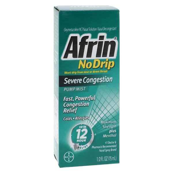 Afrin No Drip Mist Spray 0.05% 15mL