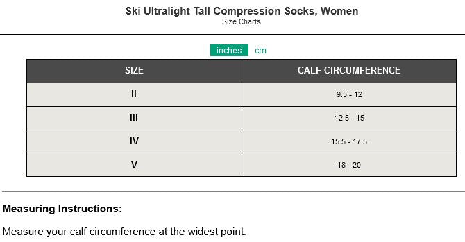 CEP Ultralight Ski Tall Compression Socks, Women