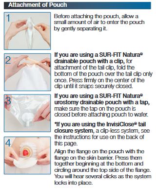 Natura + Drainable Pouch With Invisiclose And Filter, Opaque