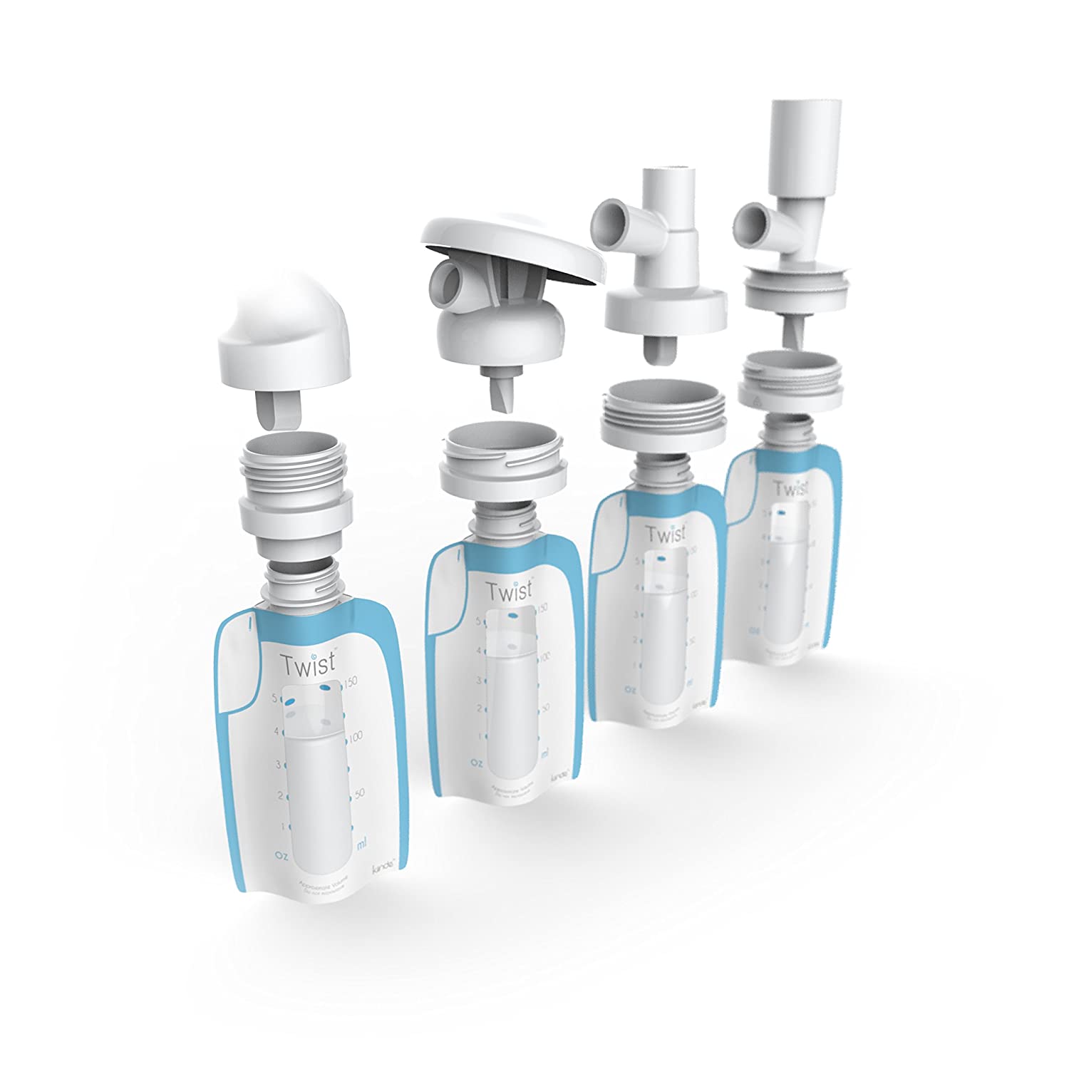 Twist Pouch Direct Pump Adapter Set