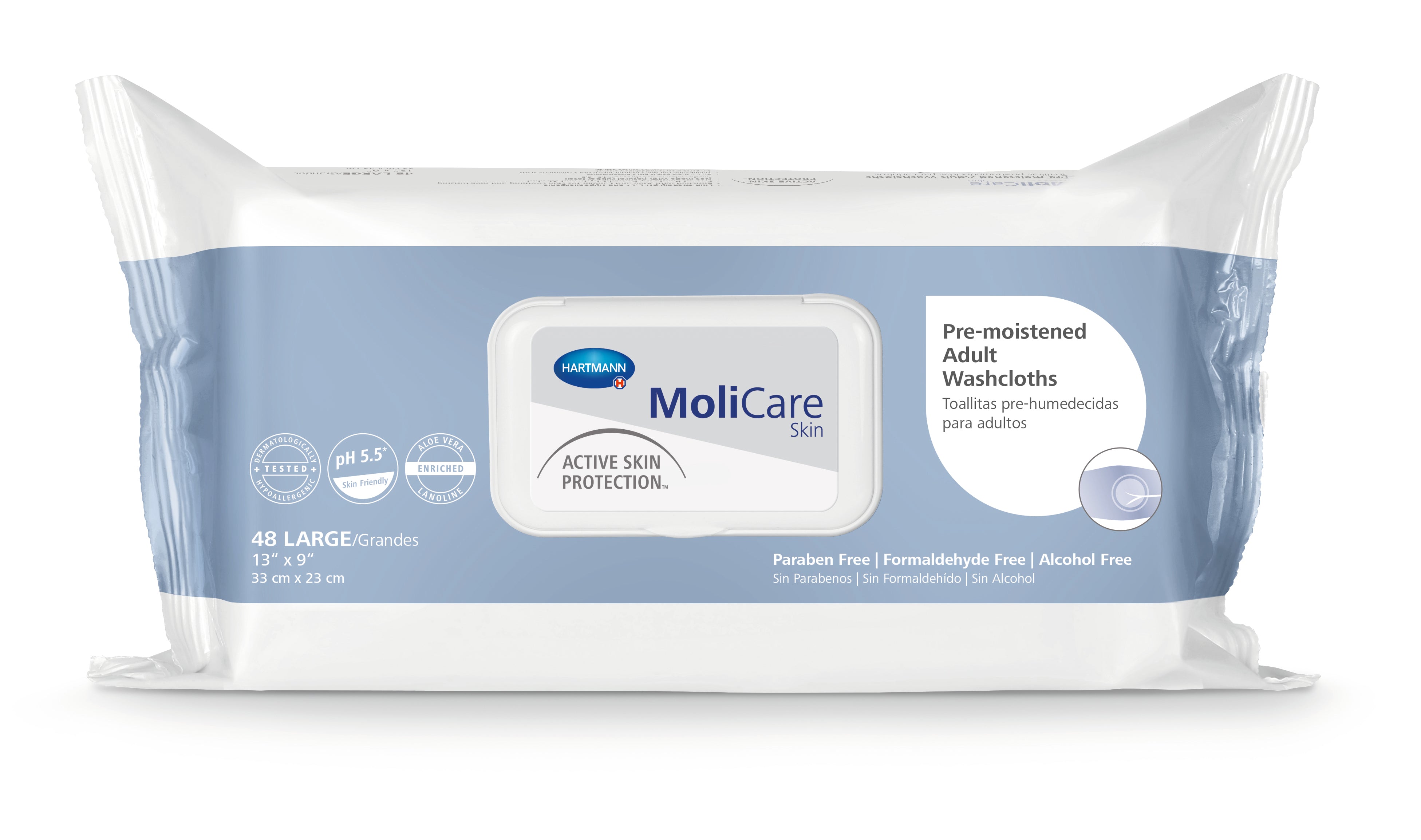 MoliCare® Skin Pre-Moistened Washcloths