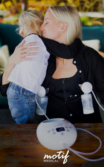 Motif Medical Luna Breast Pump - Rechargeable Battery-Operated