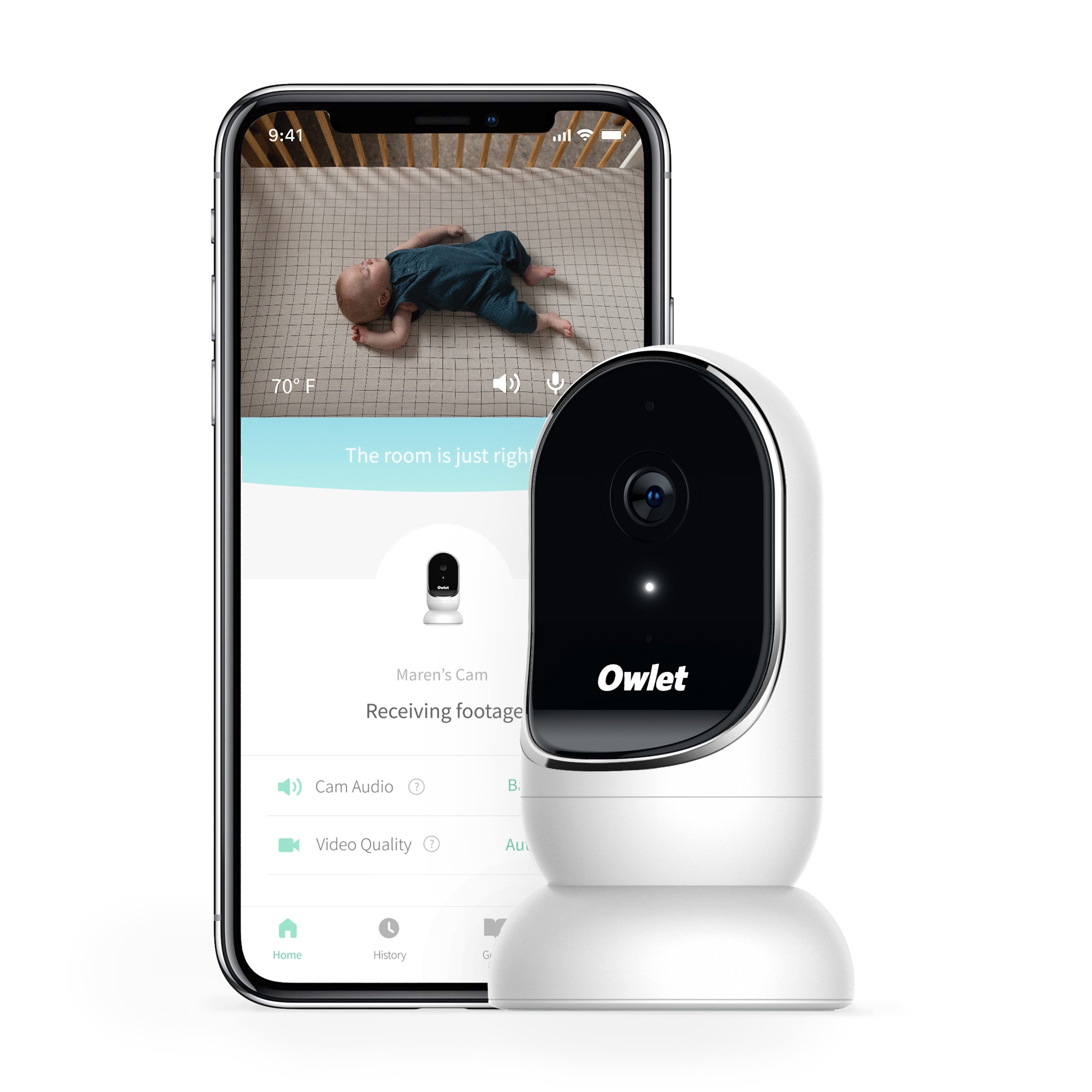 Owlet Cam Smart HD Video Baby Monitor - Main Image