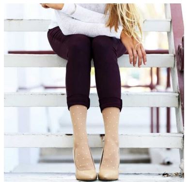 Rejuva Sheer Dot Compression Socks 15-20mmHg