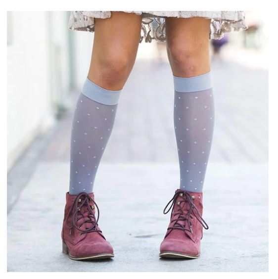 Rejuva Sheer Dot Compression Socks 15-20mmHg