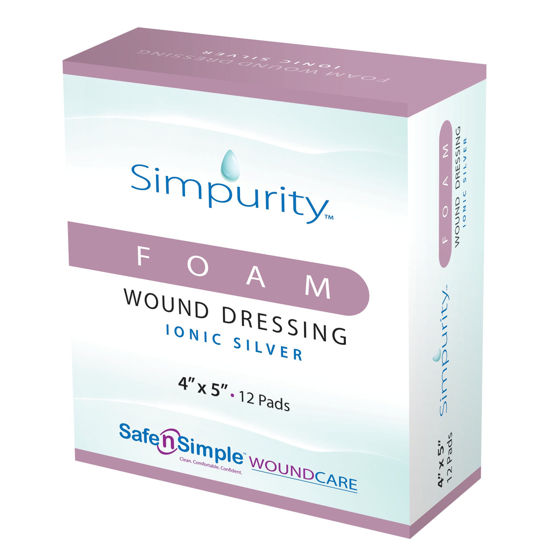 Simpurity Foam Dressing with Ionic Silver