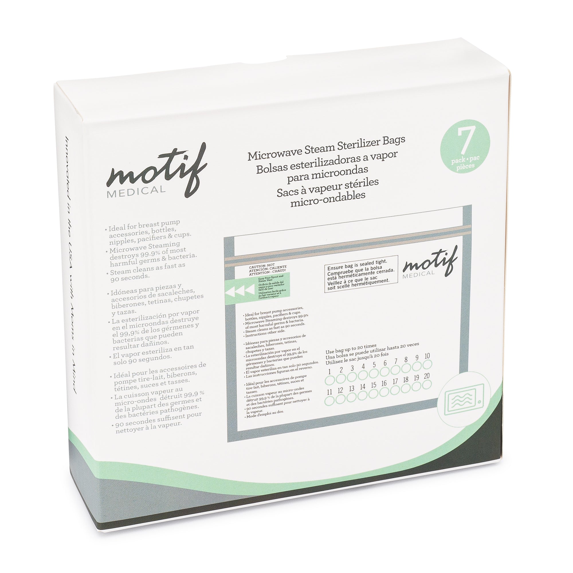 Motif Medical Steam Sterilizer Bags