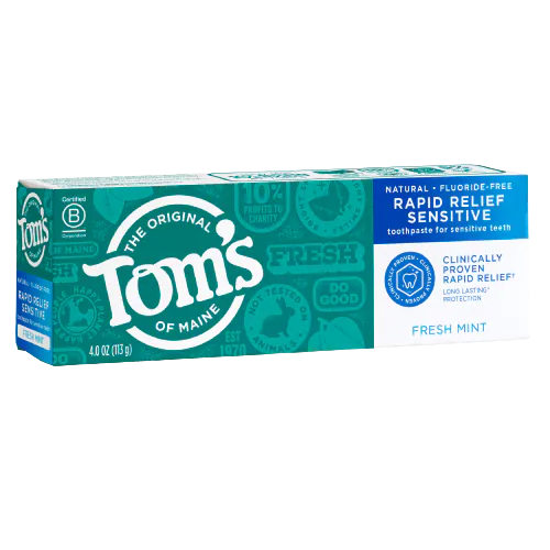 Tom's Of Maine Fluoride-Free Rapid Relief Sensitive Toothpaste