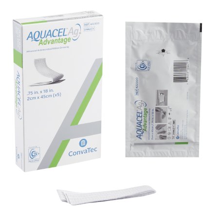 Silver Hydrofiber Dressing Aquacel® Ag Advantage 3/4 X 18 Inch Ribbon Sterile