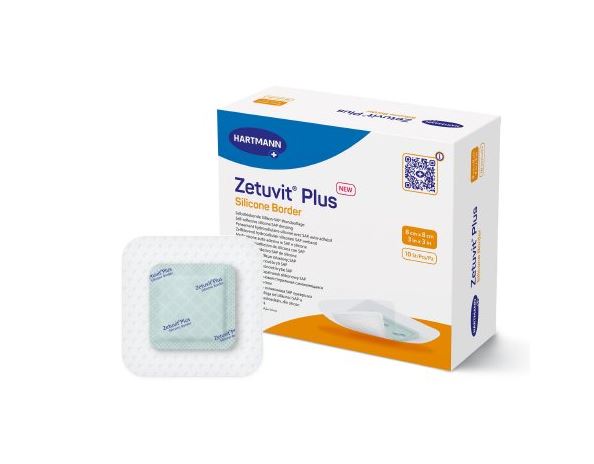 Super Absorbent Dressing Zetuvit® Plus Silicone Border Silicone Adhesive