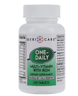 One-Daily Adult Supplement Tablets 100/Bt
