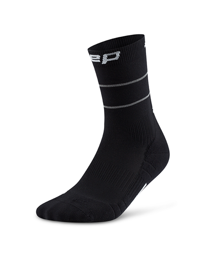 Pro Run Reflective Mid Cut Socks, Unisex