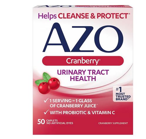 Azo Cranberry Caplets - 1 serving=1 glass of cranberry juice. With probiotic and vitamin C