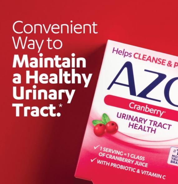 Azo Cranberry Caplets are a convenient way to maintain a healthy urinary tract