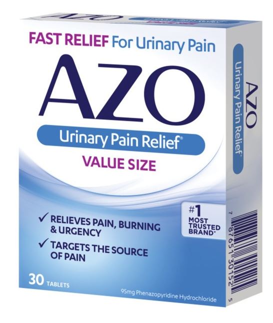 Azo Urinary Pain Relief Tablets - Relieves pain, burning and urgency from UTI's