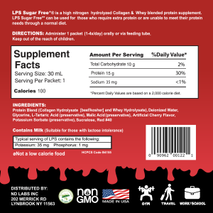 LPS® Collagen & Whey Protein Supplement – Individual Packets