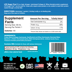 LPS® Collagen & Whey Protein Supplement – Individual Packets