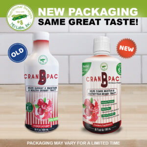 Cran-B-Pac new packaging, same great taste