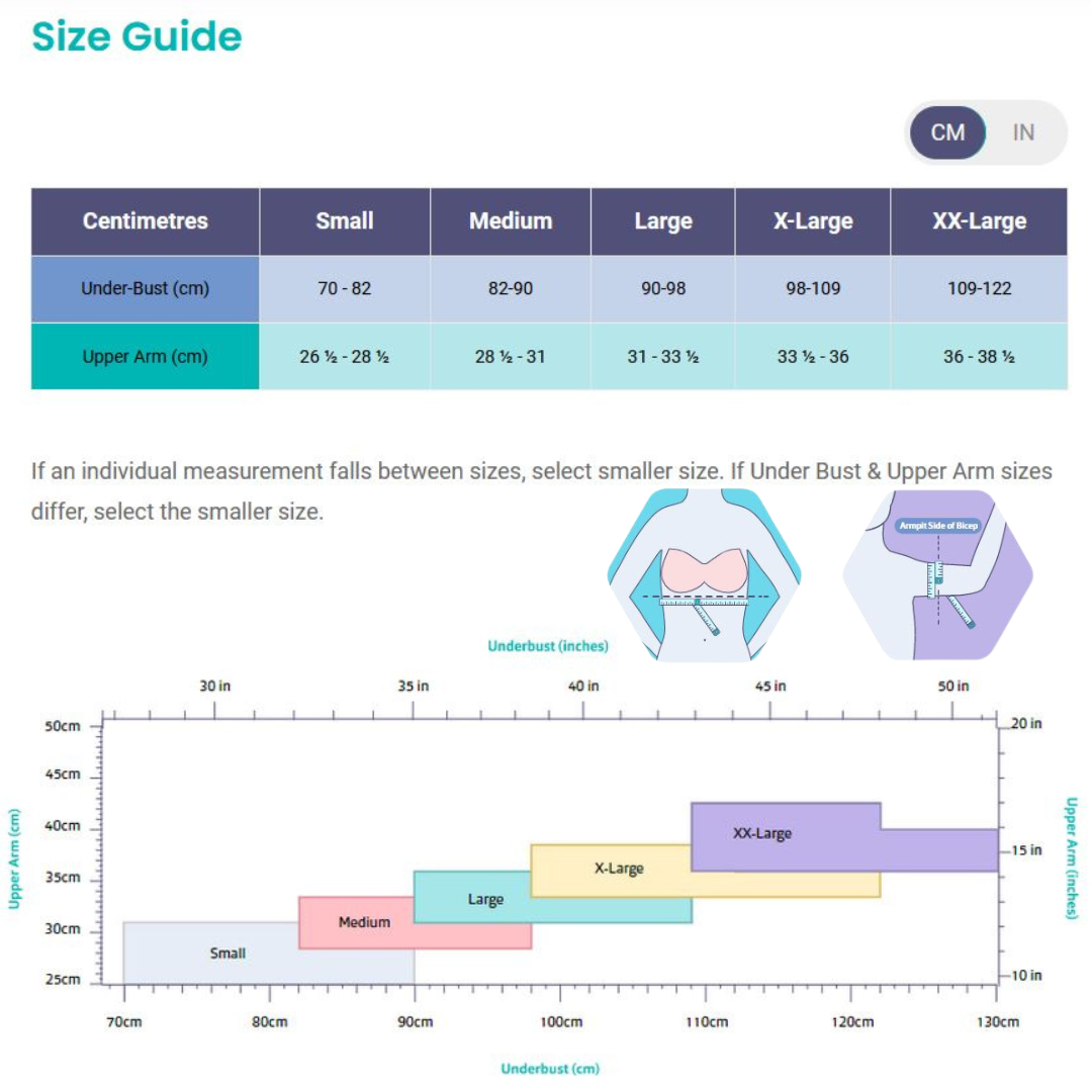 Sizing Guide for HidraWear AX Crop Top