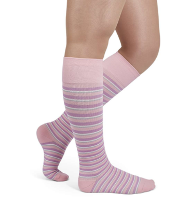 Rejuva Stripe Compression Socks 15-20 mmHg