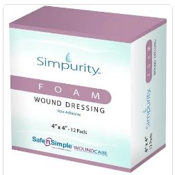 Simpurity Foam Wound Dressing Non-Adhesive
