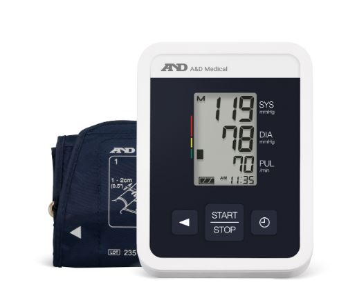 A&D Medical Deluxe Upper Arm Blood Pressure Monitor with Wide Range Cuff