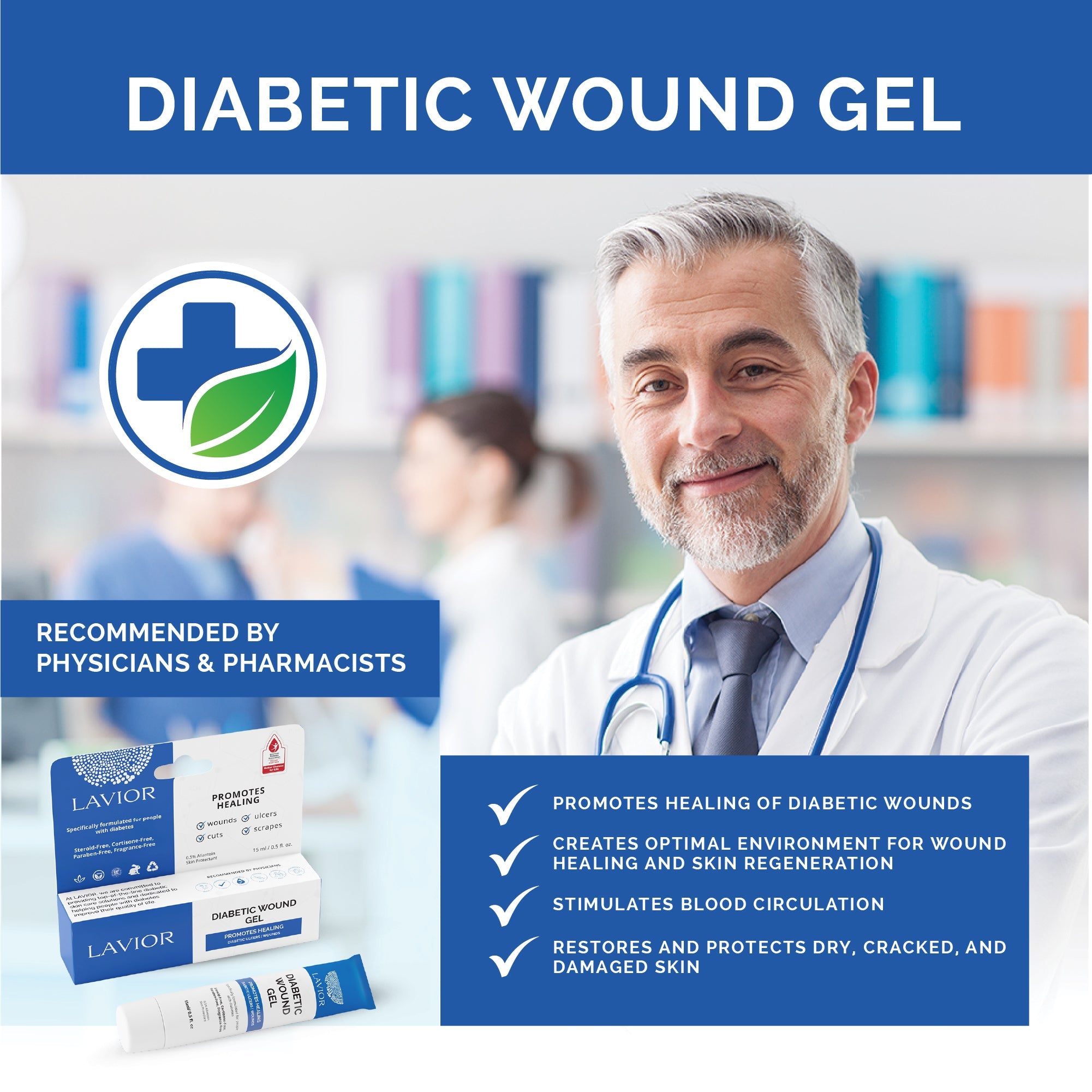 Diabetic Wound Gel 0.5 oz Tube