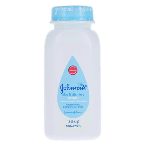 Johnson's Baby Powder Cornstarch Aloe Vitamin E 1.5oz