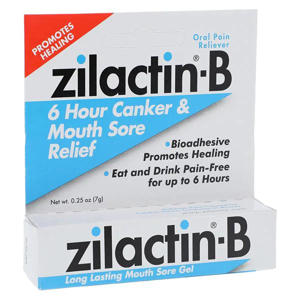 Zilactin-B Canker Sore Gel Tube