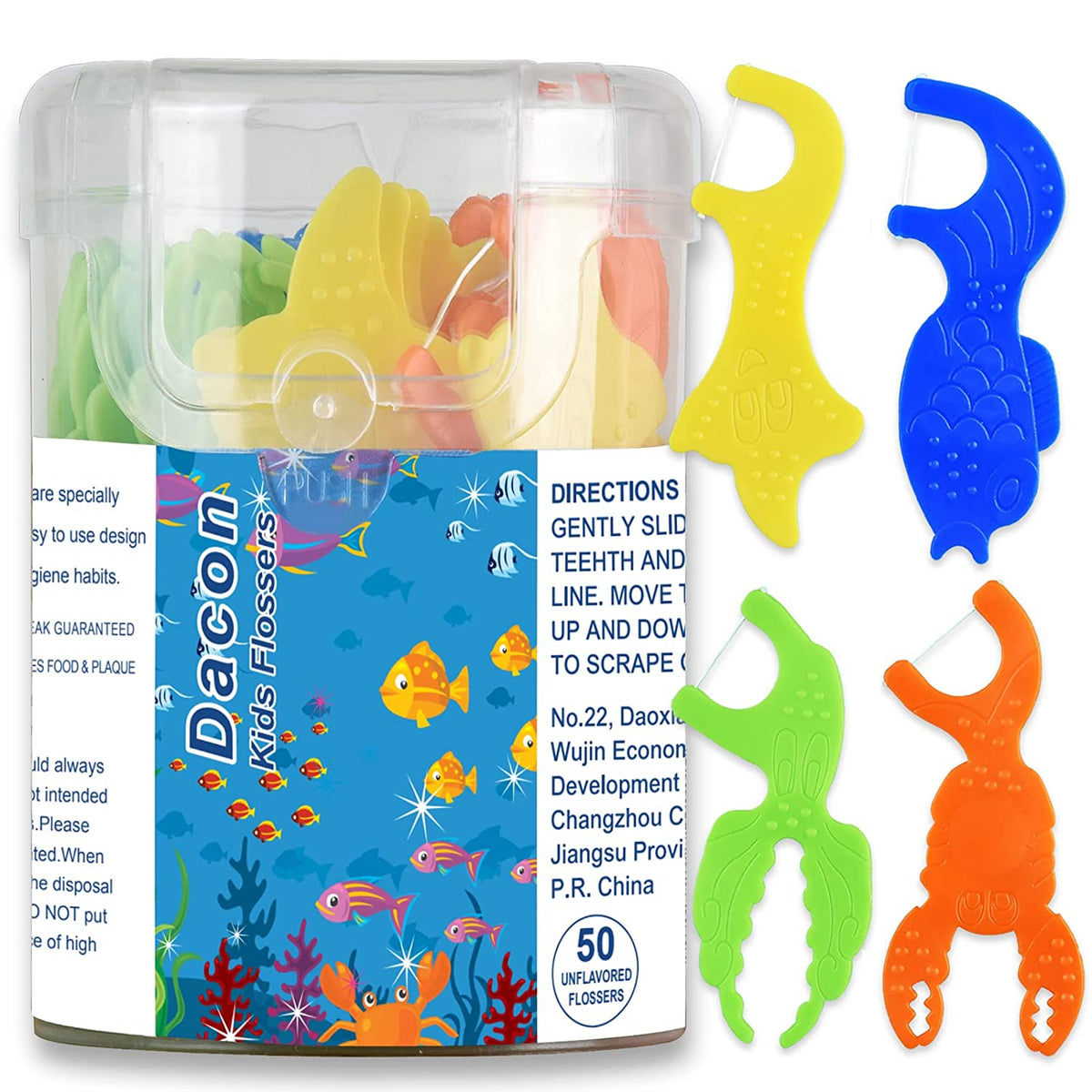 Acclean Flosser Kids Assorted Sea Creatures – One by Prism