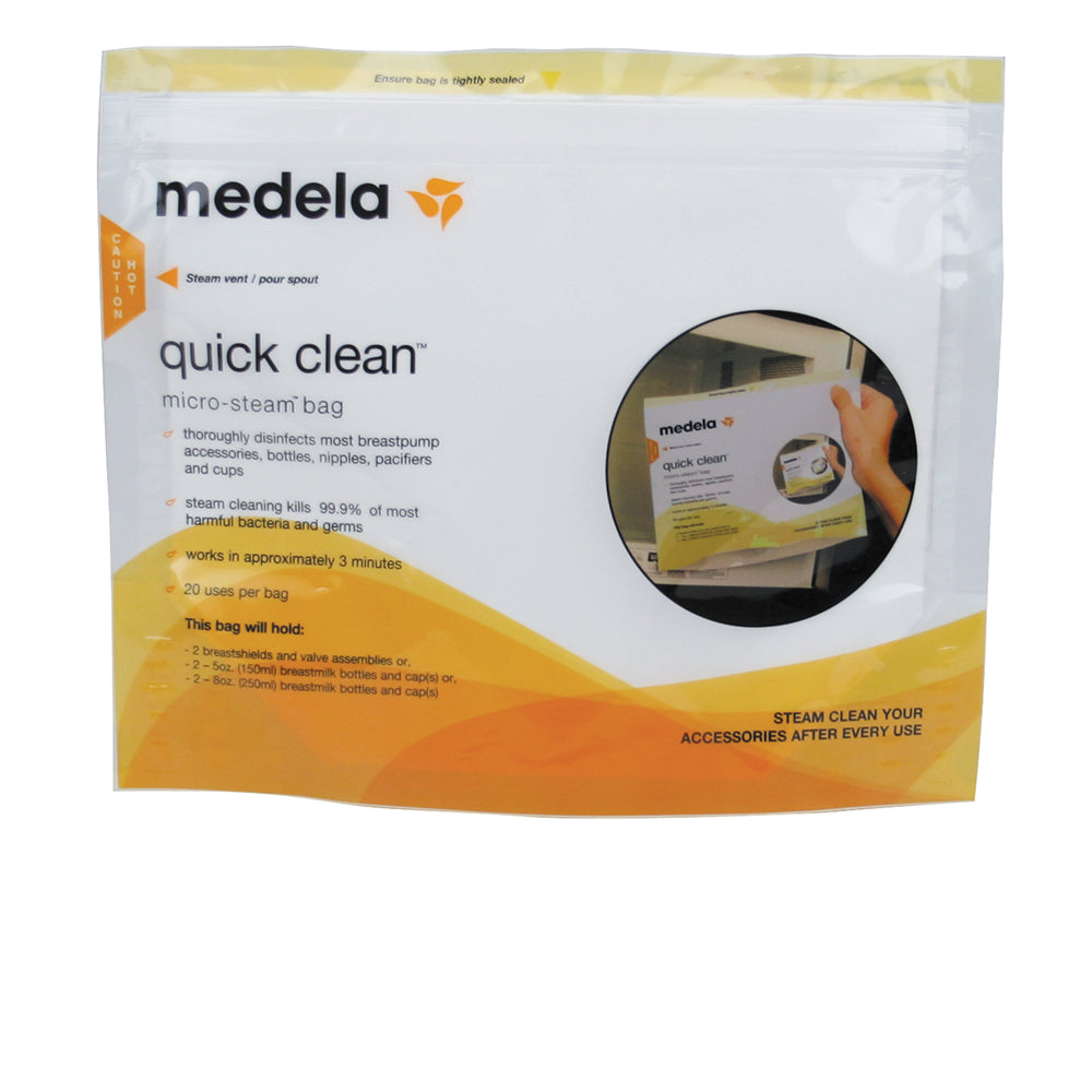 Medela Quick Clean Micro Steam Bags, 5/Box