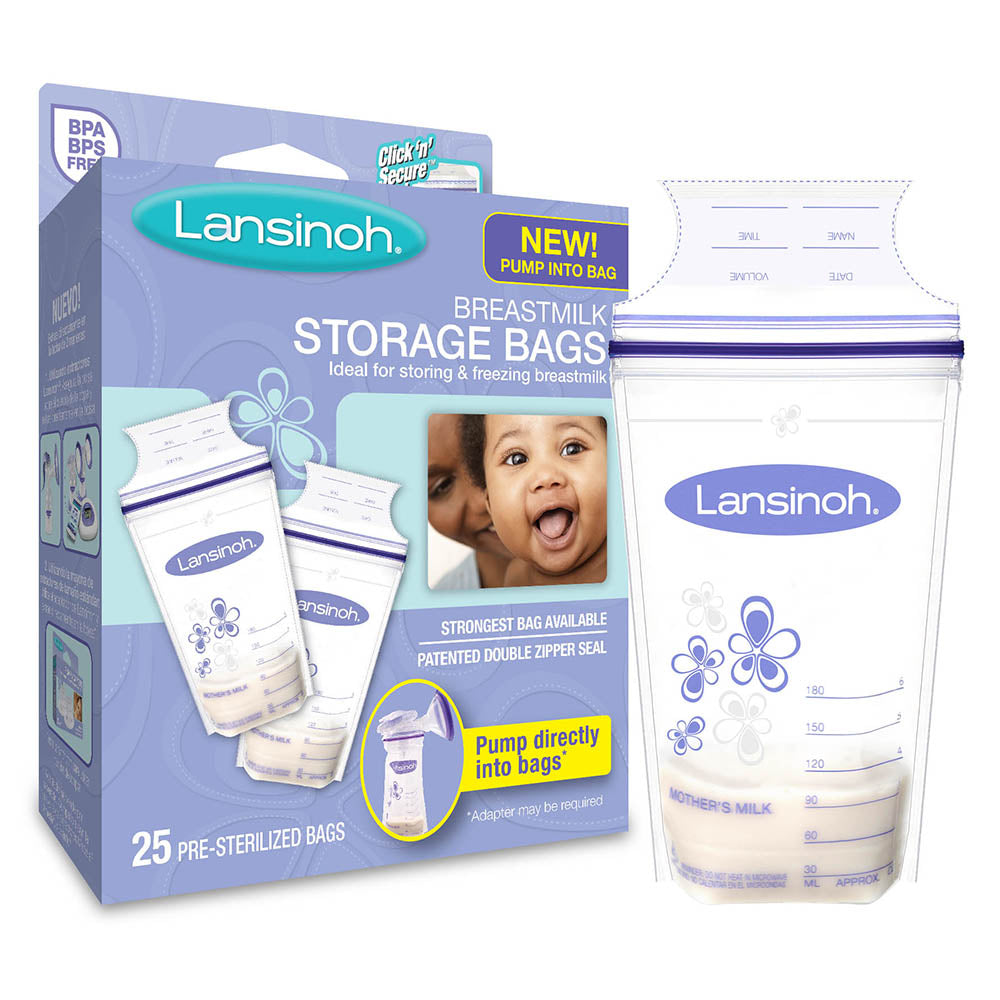 Lansinoh Milk Storage Bags 25/Ct
