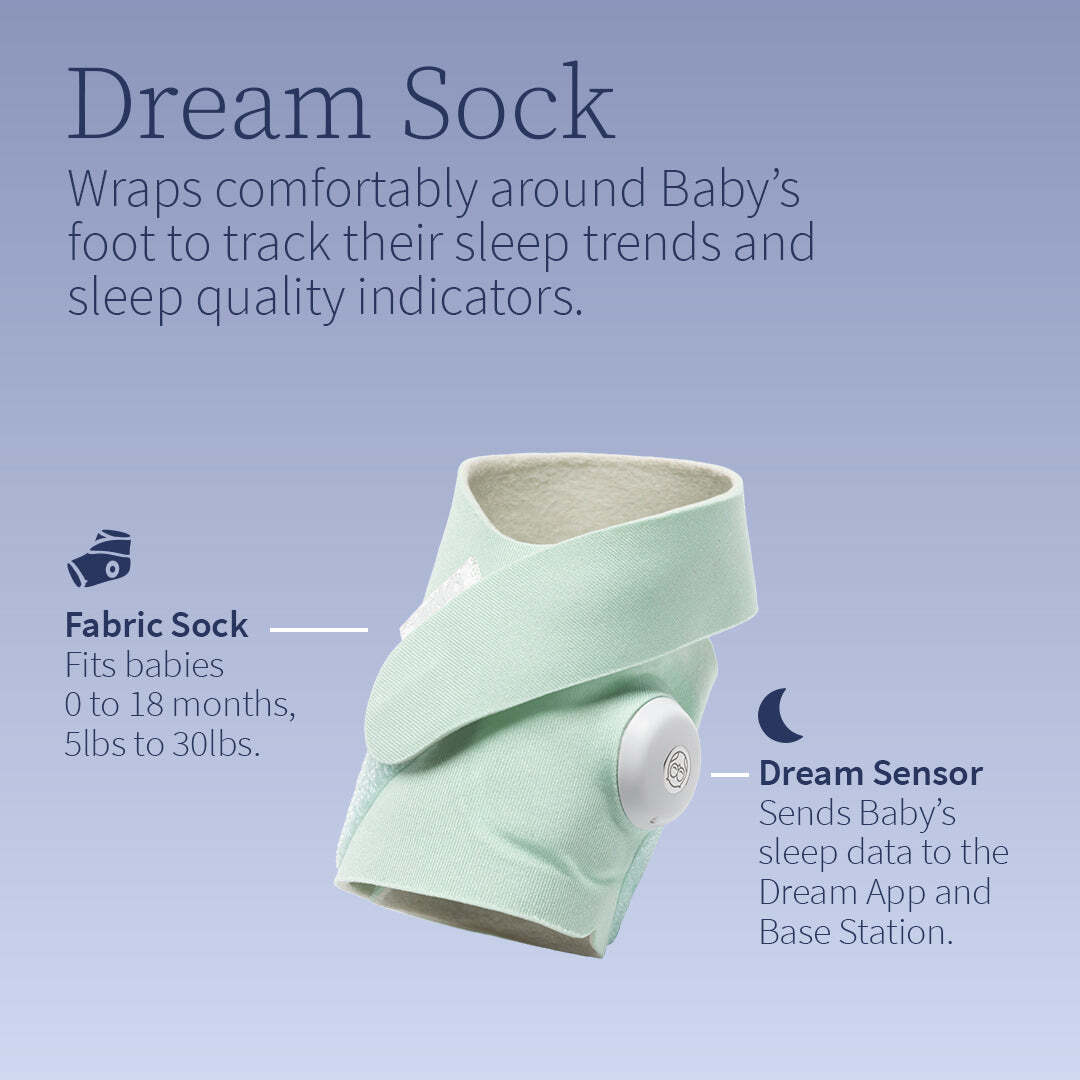 Owlet Dream Duo Baby Monitoring System, Dream Sock with HD 1080p WiFi Camera