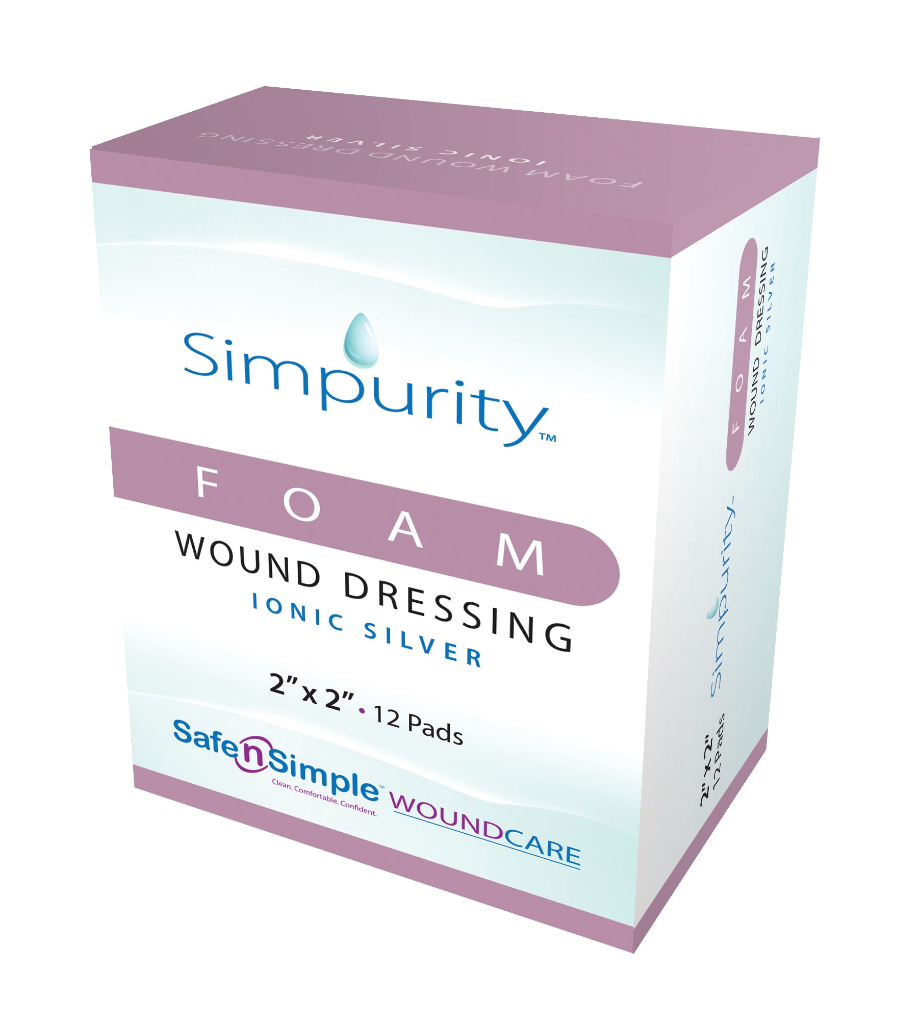 Simpurity Foam Dressing with Ionic Silver