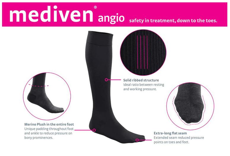 Mediven Angio Concomitant PAD and / or Diabetes Stockings