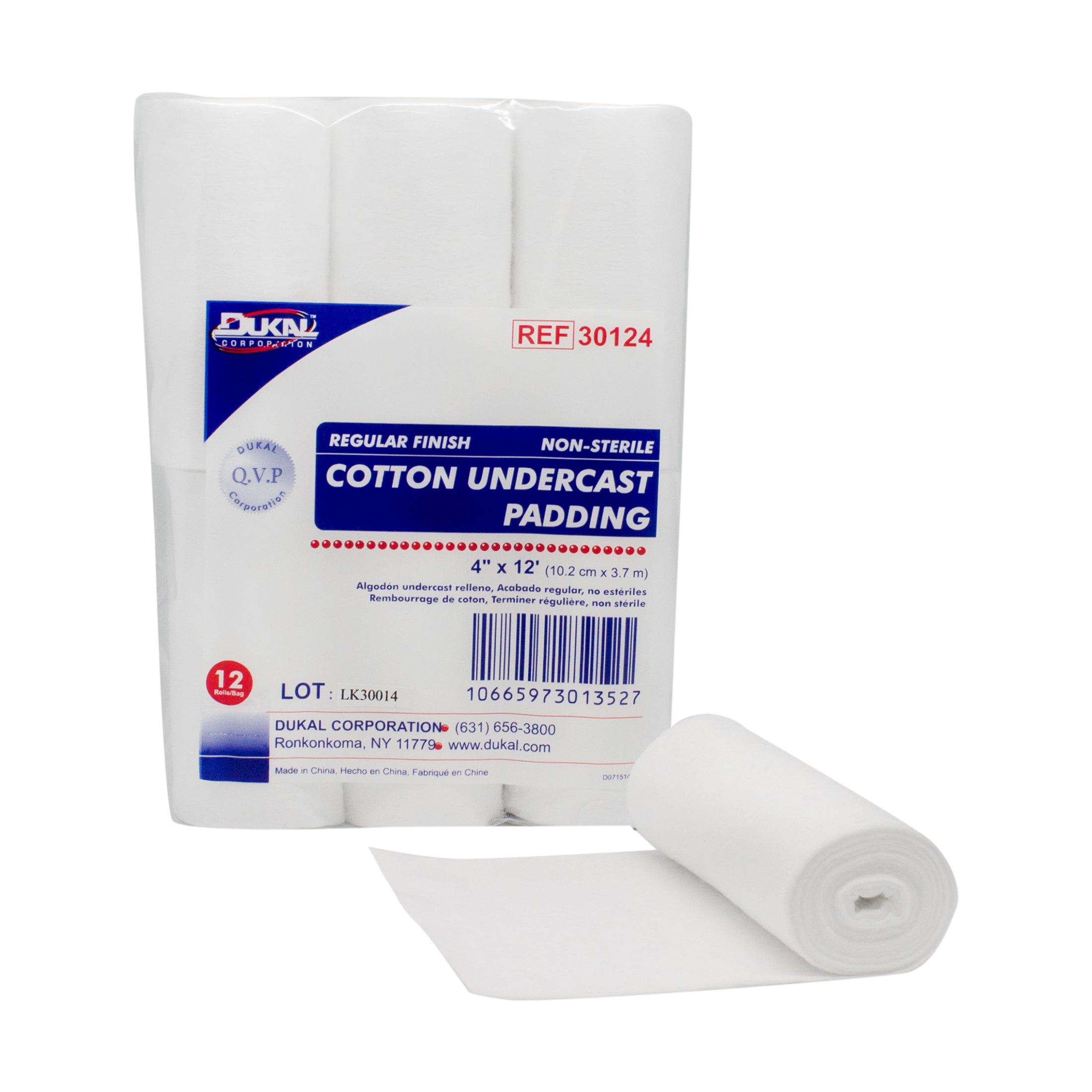 Cotton Undercast Padding 4" x 12', Non-Sterile