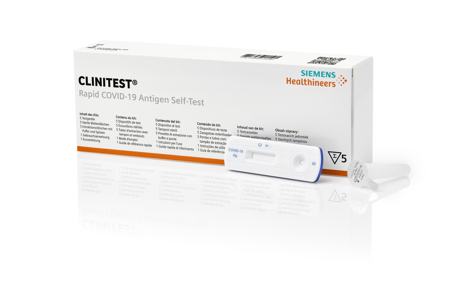 Clinitest Rapid COVID-19 Antigen Self Test 5/Pk